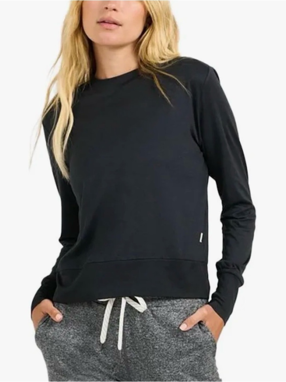 Vuori Women's Daydream Crew Black size L